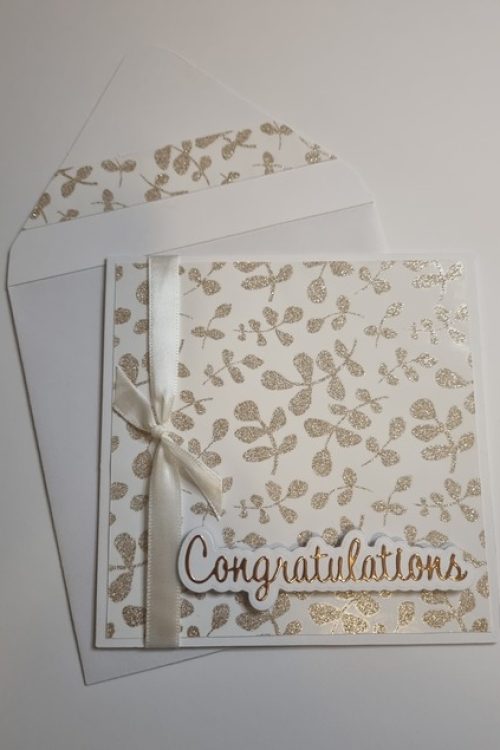 Wedding Day/ Engagement Card (Rose Gold)