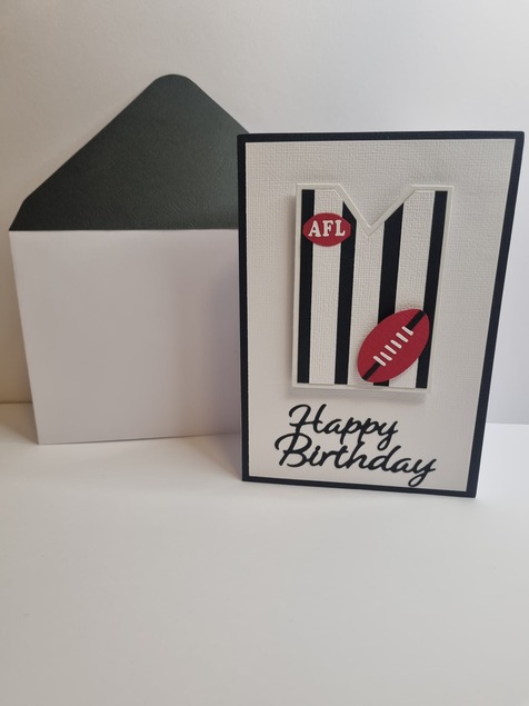 Happy Birthday Card AFL Edition (Collingwood)