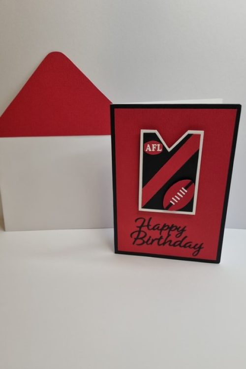 Happy Birthday Card AFL Edition (Essendon)