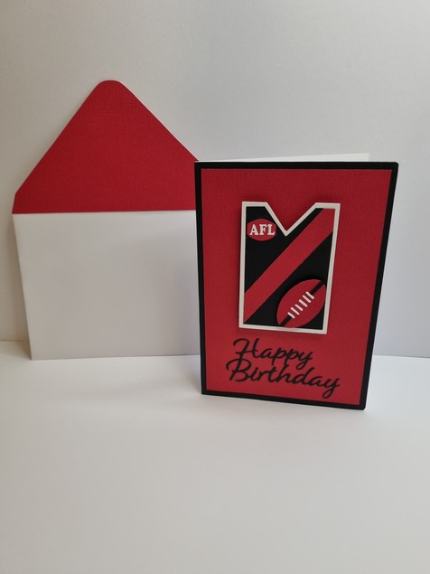 Happy Birthday Card AFL Edition (Essendon)
