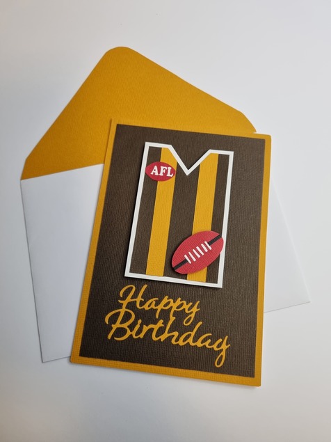 Happy Birthday Card AFL Edition (Hawthorn) - Image 2