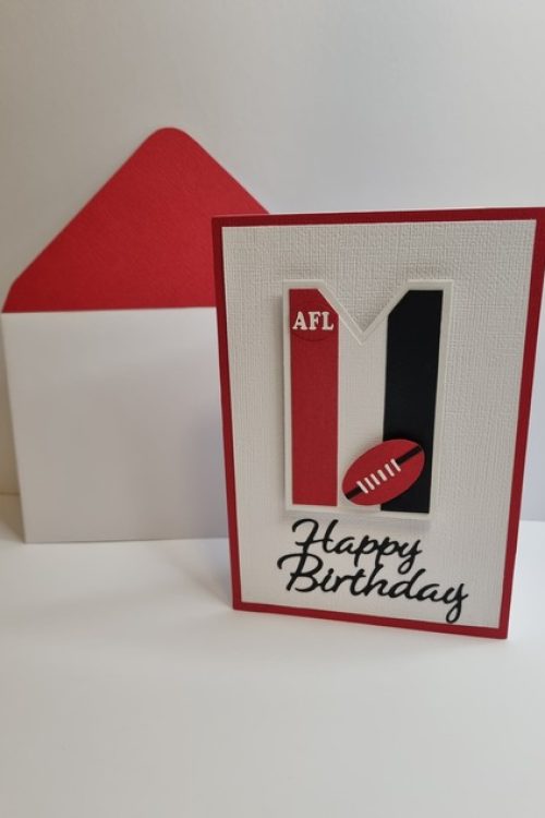 Happy Birthday Card AFL Edition (St Kilda)