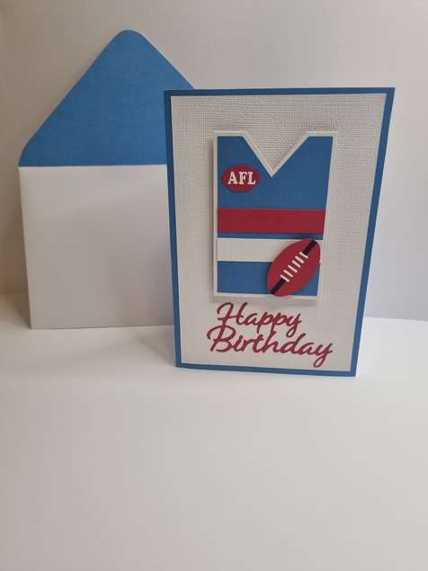 Happy Birthday Card AFL Edition (Footscray)