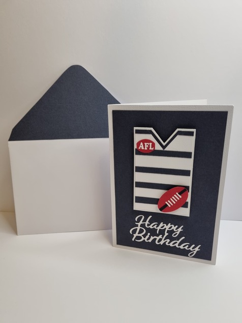 Happy Birthday Card AFL Edition (Geelong)