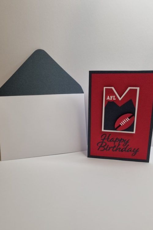 Happy Birthday Card AFL Edition (Melbourne)