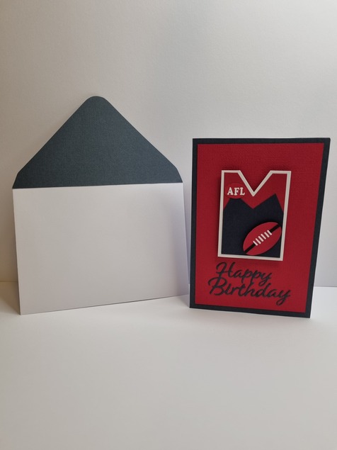 Happy Birthday Card AFL Edition (Melbourne)