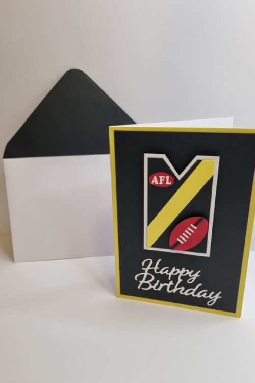 Happy Birthday Card AFL Edition (Richmond)