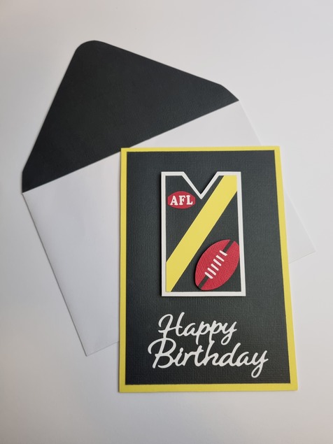 Happy Birthday Card AFL Edition (Richmond) - Image 2