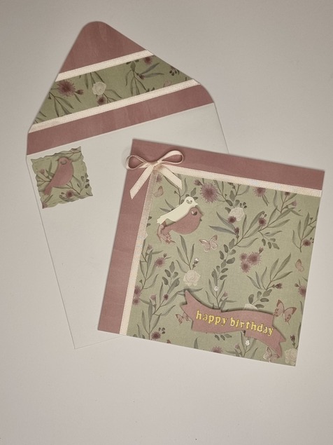 Happy Birthday Card (Bush Flowers) - Image 2