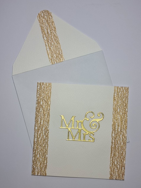Wedding Day Card (Golden Webb) - Image 2
