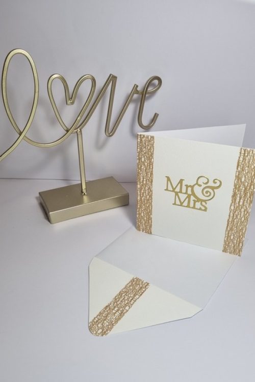 Wedding Day Card (Golden Webb)