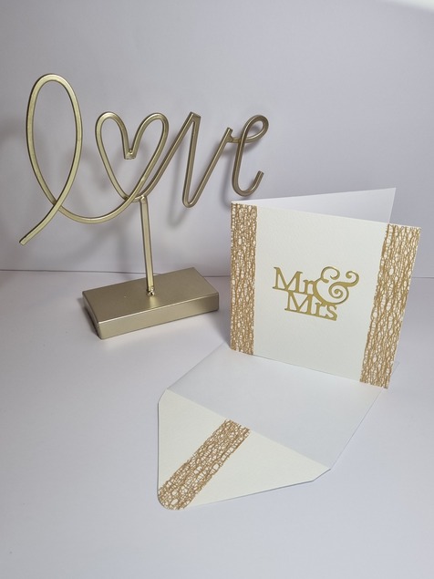 Wedding Day Card (Golden Webb)