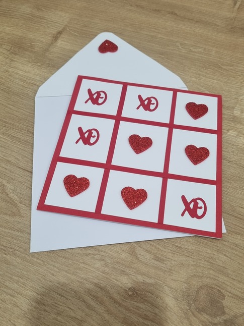 Happy Valentine Day Card (XO & Hearts) - Image 5