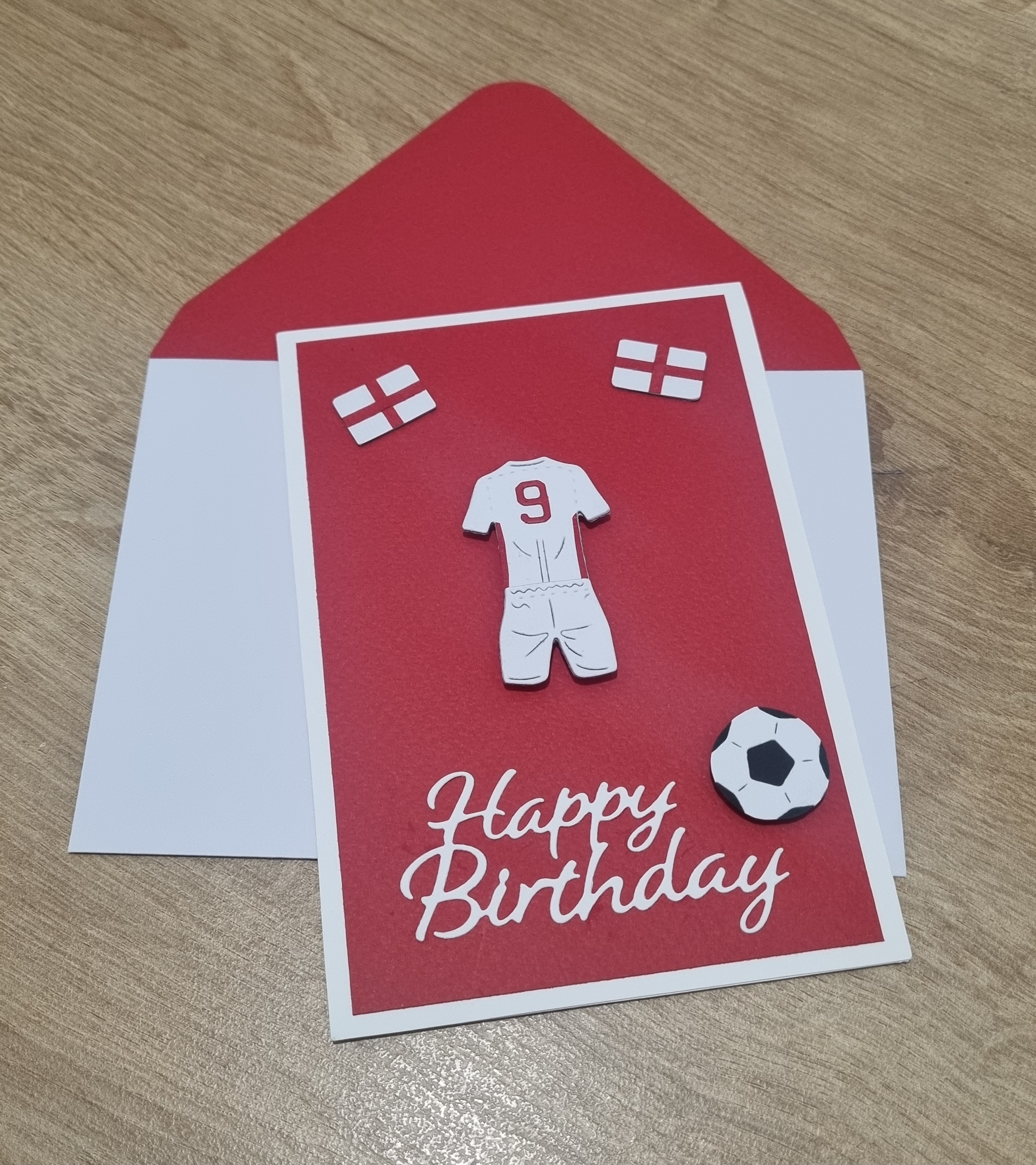 Happy Birthday Card (Soccer World Cup Edition- England) - Image 2