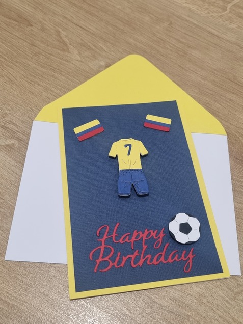 Happy Birthday Card (Soccer World Cup Edition-Colombia) - Image 2
