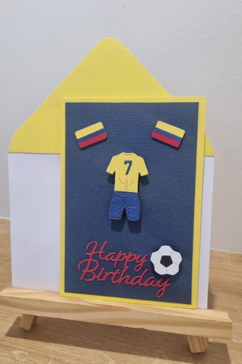 Happy Birthday Card (Soccer World Cup Edition-Colombia)